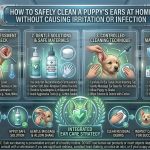 how to safely clean a puppy's ears at home without causing irritation or infection