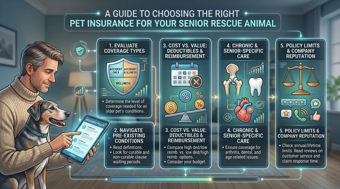 how to choose the right pet insurance policy for a senior rescue animal