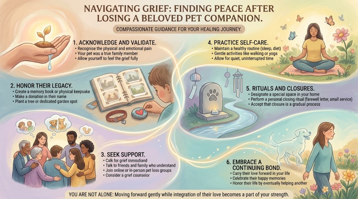 how to deal with the grief of losing a beloved family pet companion