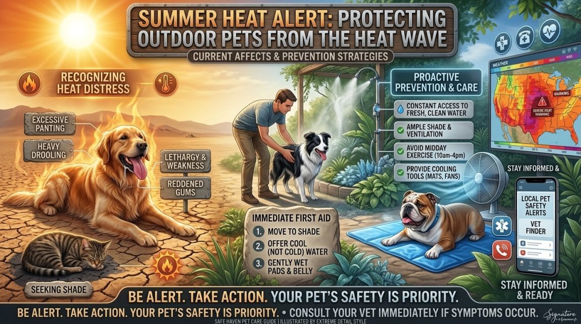 how the current heat wave is affecting outdoor pets and how to protect them