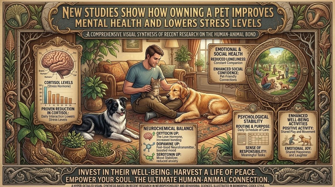 new studies show how owning a pet improves mental health and lowers stress levels