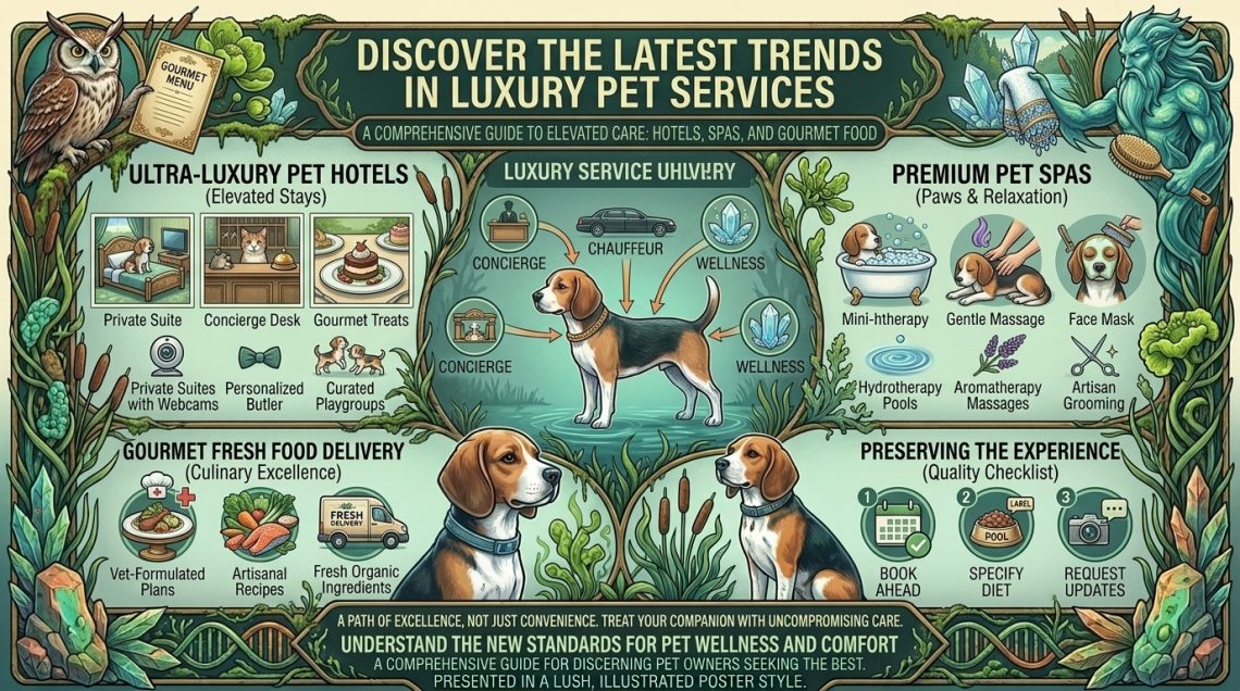 latest trends in luxury pet services like hotels spas and gourmet fresh food delivery