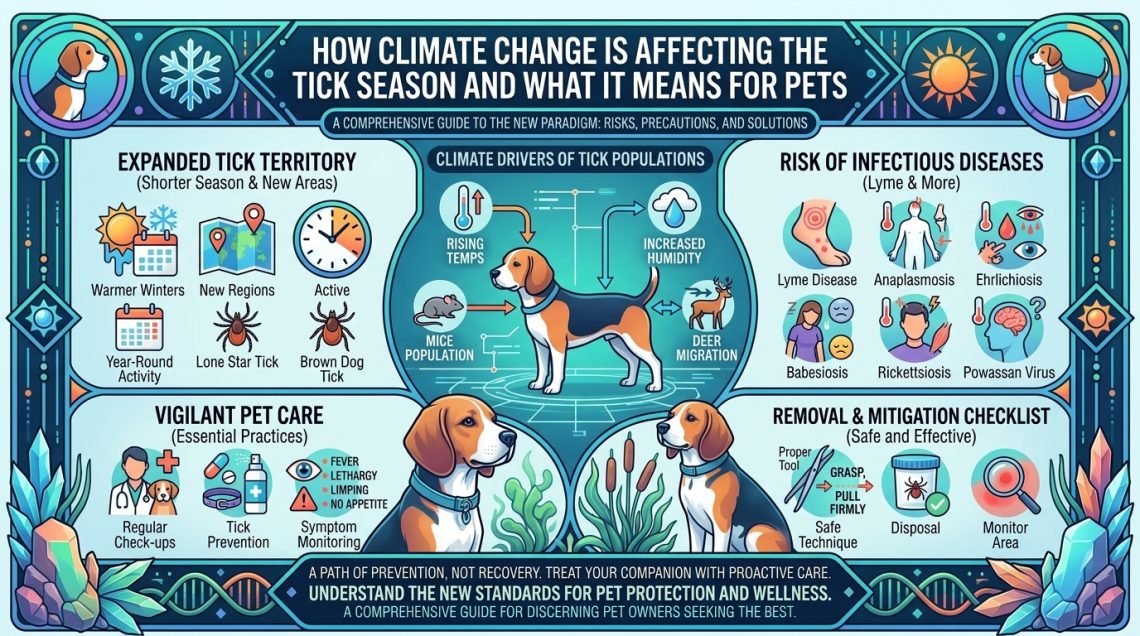 how climate change is affecting the tick season and what it means for pets