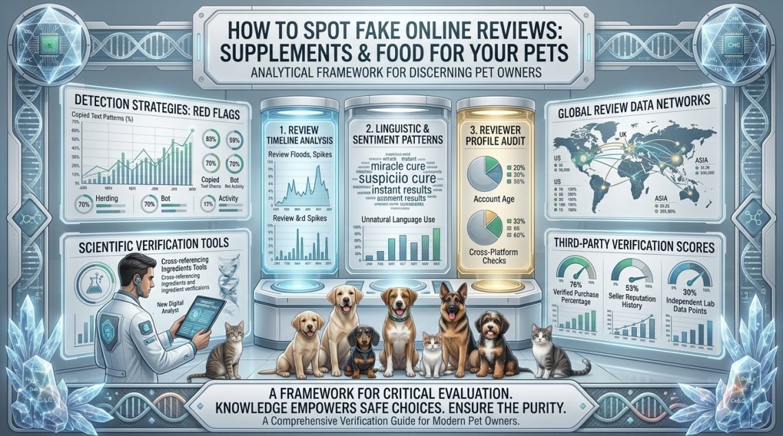 how to spot fake online reviews when buying supplements or food for your pets