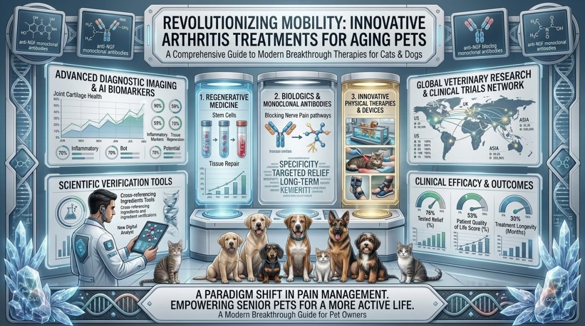 new breakthroughs in treating arthritis in older cats and dogs using innovative therap